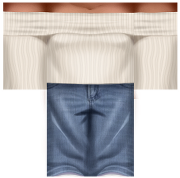 white off-shoulder