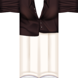 dark brown button down fem
