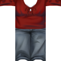 red top with jeans red top with jeans